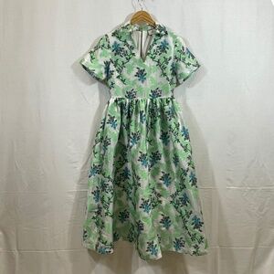 Tuckernuck RARE beautiful dress mint green & blue silver sheen Small like new